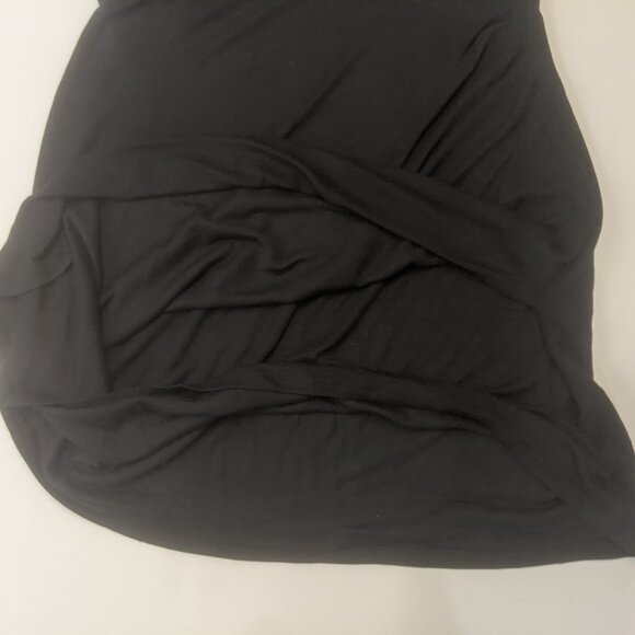 NWT 41 HAWTHORN Fraidy Knit Surplice Dress Black Summer Size Large - Picture 15 of 15